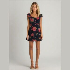 Y2K Juicy Couture Floral Wrap Dress - Vintage Style